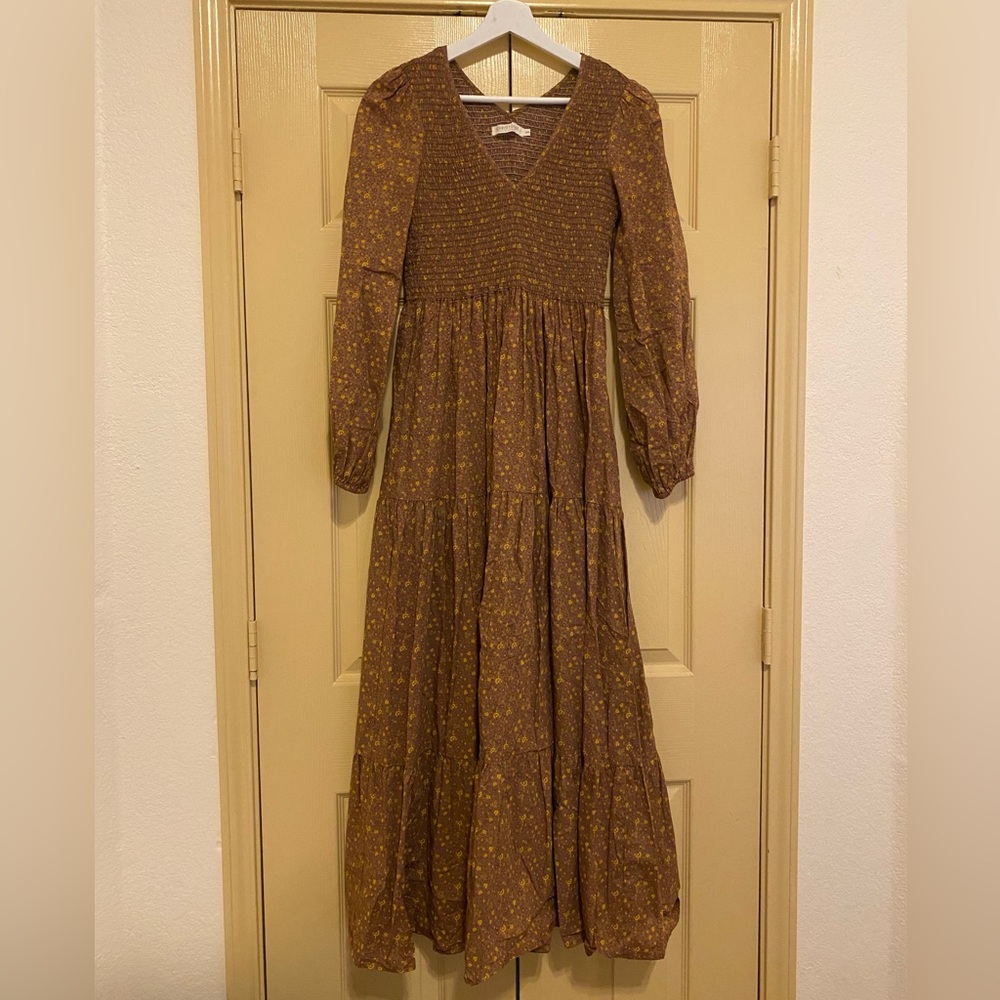 Christy Dawn The Aimee Dress xs/s magenta blooming vine